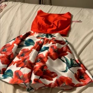 blush homecoming dress